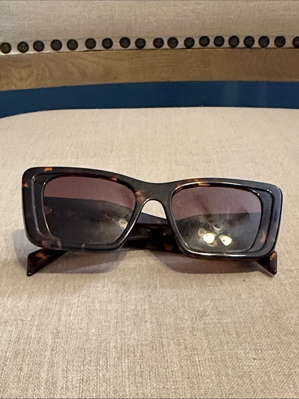 Authentic Prada Tortoiseshell Square Sunglasses, also known as “Prada PR 17WS”